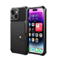 Miniatyrbild 9 av 11: iPhone 15 - Elegant plånboksfodral i lyxigt PU-läder Grön