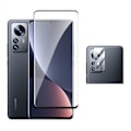 Miniatyrbild 2 av 11: 2-PACK Xiaomi 12 Pro 1 Set 3D Sk�rmskydd + Kameralinsskydd Transparent