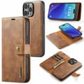 iPhone 13 Pro Max - Flexibelt Premium Wallet Case Brun
