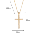 Miniatyrbild 5 av 5: Exklusivt Stilsäkert Kors Halsband Guld