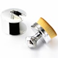 Miniatyrbillede 2 af 11: Oval Makeupborste perfekt för Foundation / Löspulver Silver