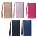 Pikkukuva 2 / 11: Elegant Smart Hanman Plånboksfodral - Huawei Y6 2019 Roséguld