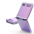 Pikkukuva 5 / 6: Samsung Galaxy Z Flip - St�td�mpande FLOVEME Skyddsskal Genomskinlig