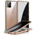 Pikkukuva 1 / 11: iPhone 12 Pro Max - Praktiskt Skyddande Magnetiskt Dubbelskal Guld