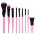 Miniatyrbillede 2 af 10: KABUKI-MINERALS Originalborstar i 9-delar Rosa-Silver