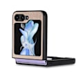 Miniatyrbillede 8 af 11: Galaxy Z Flip 5 - Elegant Litchi-mönstrat skal Black
