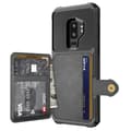 Samsung Galaxy S9+ - Smart Skyddande Skal med Kortfack Svart