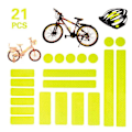 Pikkukuva 4 / 8: 21-Pack Reflex Remsor i Olika Formar Röd