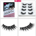 Pikkukuva 10 / 11: Tekoripset 3D-Minkin hiukset Merisdeliltä (4-PACK) Svart L12