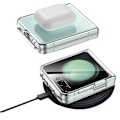 Miniatyrbilde 9 av 11: Galaxy Z Flip 6 - Praktiskt Mjukt silikon TPU/PC-skal Transparent