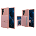 Miniatyrbild 9 av 11: Samsung Galaxy S22 Ultra - Praktiskt Skal med Korthållare Roséguld