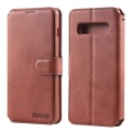 Pikkukuva 1 / 11: Smart Stilrent Plånboksfodral (AZNS) - Samsung Galaxy S10 Plus Brun Brun