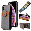 Pikkukuva 1 / 11: iPhone XR - Skyddande Skal med Kortfack Grå Grå
