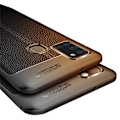 Miniatyrbild 5 av 9: Samsung Galaxy A21S - Stilsäkert Litchi-Design Skal Mörkblå