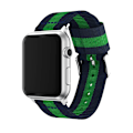 Miniatyrbillede 1 af 11: Nylonarmband från LEMAN till Apple Watch 3/2/1 42mm Blå-Grön