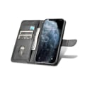 Miniatyrbillede 2 af 4: iPhone 12/12 Pro - Foldbart Læderetui med 3-Kortlommer Black