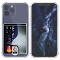 Miniatyrbillede 10 af 11: iPhone 13 Pro Max - Elegant Skyddande Skal med Korthållare Blå