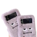 Miniatyrbillede 2 af 3: Samsung Galaxy Z Flip 3 - Mjukt & Skyddande Fluffigt Skal Lila