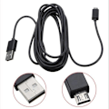 Pikkukuva 1 / 4: Micro-USB 3 Meter Laddningskabel Samsung PS4 Svart