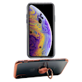Miniatyrbild 10 av 11: iPhone XS Max - Skyddande Skal med Ringhållare Blå