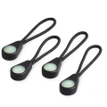 Miniatyrbilde 6 av 11: Effektfull Glow in the Dark Blixtlåsdragare (10-Pack) Svart