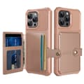 Exklusivt Skal med Kortfack för iPhone 16 Pro Max Roséguld