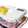 Pikkukuva 10 / 11: iPhone XS Max - 1 Set Skal med Korthållare och Skärmskydd Transparent
