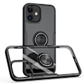 Miniatyrbillede 8 af 11: iPhone 12 Mini - Stilsäkert Skyddande Skal med Ringhållare LEMAN Svart