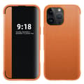 iPhone 16 Pro Fodral - Smart Fönster & Fullt Skydd Orange