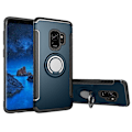 Miniatyrbilde 8 av 11: Elegant Skal med Hållare för Samsung Galaxy S9 Silver