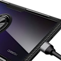Pikkukuva 10 / 10: Praktiskt Stilsäkert LEMAN Skal med Ringhållare - Huawei P30 Pro Blå/Blå