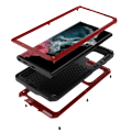 Pikkukuva 5 / 11: Samsung Galaxy S22 Ultra - HEAVY DUTY Skyddsfodral i Aluminium Svart