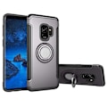 Miniatyrbilde 9 av 11: Elegant Skal med Hållare för Samsung Galaxy S9 Silver