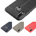 Miniatyrbillede 6 af 11: Skyddande Silikonskal (Litchi) till Huawei P20 Lite Grå
