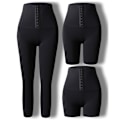 Miniatyrbild 4 av 11: Bekväma Yogashort Yogabyxor Tränings Leggings Flera Längder Svart L
