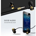 Miniatyrbillede 4 af 11: NKOBEE In-ear Hörlurar med Mic In-lineControl (Original) Svart