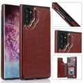 Samsung Galaxy Note10+ - Robust Skal med Kortfack (NKOBEE) Brun