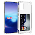 Miniatyrbillede 6 af 7: Samsung Galaxy S20 Plus - Stötdämpande Skal med Korthållare Transparent/Genomskinlig