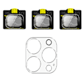 Pikkukuva 3 / 10: 3-PACK iPhone 14 Pro Max Kamerans objektivskydd Standard HD 0,3mm Transparent