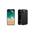 Miniatyrbilde 3 av 11: iPhone 12 Pro Max - Mattbehandlat Silikonskal & Mjukt Skärmskydd Svart
