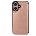 iPhone 16 Stilrent Skal med Kortfack Roséguld