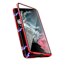 Pikkukuva 10 / 11: Samsung Galaxy S24 FE - Skal med Dubbelt Härdat Glas + Metall Bumper Blå