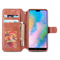 Pikkukuva 8 / 11: Huawei P20 Pro - Plånboksfodral Röd