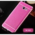 Pikkukuva 9 / 9: Galaxy A5 (2017) Stilrent silikonskal med läder Rosa Rosa