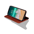 Miniatyrbillede 9 af 11: iPhone X/XS - RUSTIC Plånboksfodral Ljusbrun