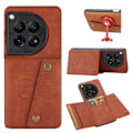 Pikkukuva 8 / 11: Oneplus 12 Retro Läderfodral - Lyxig Kvalitet i Varje Detalj Röd