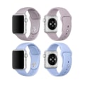 Miniatyrbillede 7 af 11: Apple Watch 42mm - Eksklusive Silikonarmbånd LEMAN Høj kvalitet Matt Gul M