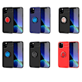 Pikkukuva 7 / 11: iPhone 12 Pro Max - Stilsäkert Skyddsskal med Ringhållare Svart