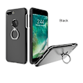 Pikkukuva 6 / 11: Praktiskt iPhone 7 skal med Ringhållare från KISSCASE Silver/Grå