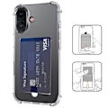 Miniatyrbilde 1 av 11: iPhone 16 Plus - 2-i-1 Transparent Skal med Simpelt Kortfack